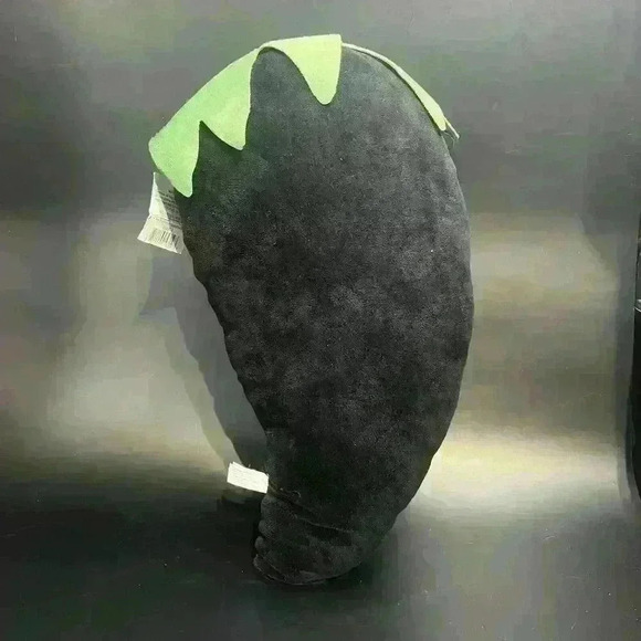 12" Scream Ghost Face Chili Pepper Black Red Stuffed Hot Ghost Pepper Plush Doll - Picture 2 of 3